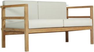 Outdoor Sofa Pusiano 2-Sitzer Teak Massivholz