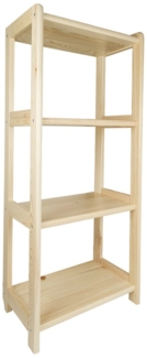 Prima-Online Standregal Standregal Holz Kiefer Bücherregal Stehend mit 3/ 4 Ebenen– 50 60 70cm