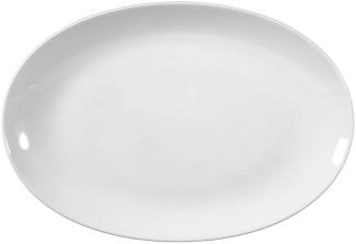 Servierplatte oval 38,5x26cm LIDO WEISS UNI Seltmann