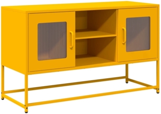vidaXL TV-Schrank Senfgelb 100,5 x 39 x 60,5 cm Stahl 853383