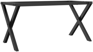 vidaXL Couchtisch-Gestell in X-Form 80x40x43 cm Stahl 357900