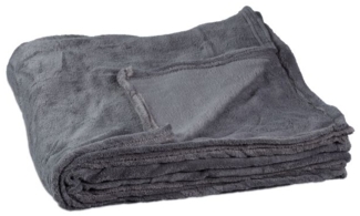 2 x Kuscheldecke extragroß grau