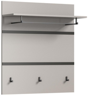 möbelvita Kompaktgarderobe Nalu Garderobenpaneel B/H/T 85x93x25 in grau