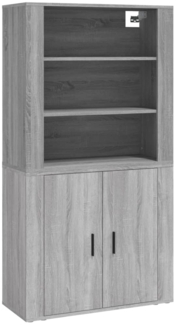 vidaXL Highboard Grau Sonoma Holzwerkstoff 3185365