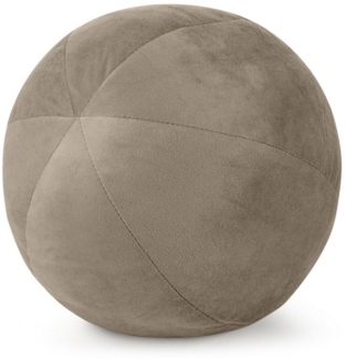 Eurofirany Dekokissen Kugelkissen Kugelformiges Kissen Ball Samt Velvet, besonders weich, dekorativ und designvoll 24 cm