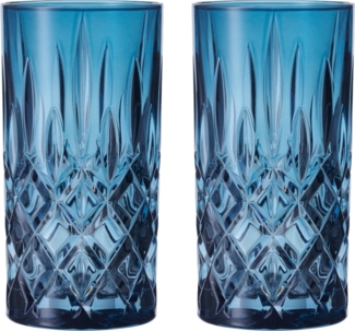 NACHTMANN 105441 NOBLESSE Longdrinkglas VINTAGE BLAU 2er Set