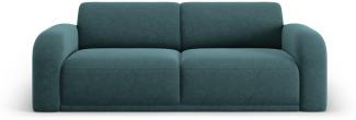 Micadoni Sofa Erin 3-Sitzer Samtstoff Petrol