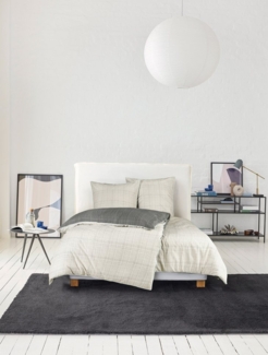 Esprit Wendebettwäsche Grid, Renforcé, 2 teilig, aus reiner Baumwolle und mit effekvoller Paspel