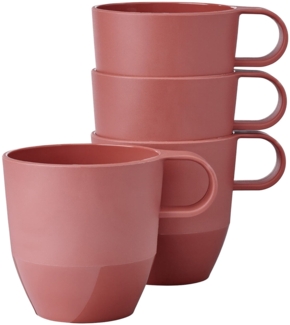 Mepal SILUETA Henkelbecher 300 ml 4er Set Vivid Mauve