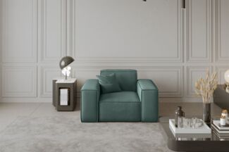 Sessel Designersessel CELES in Stoff Opera Velvet Petrol