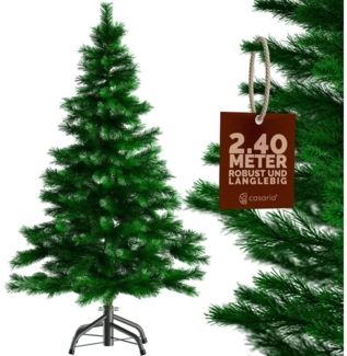 Casaria Künstlicher Weihnachtsbaum, 240cm dichte Spitzen naturgetreu Metallständer Schnellaufbau flammfest