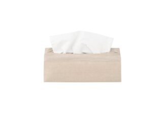 blomus Aufbewahrungsbox -TISU- Kosmetiktuchbox Überzug aus Leinen Waschbar