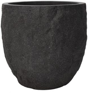 Pflanzgefäß The Rock Pflanzkasten Blumenkasten 36x32 cm Steinoptik Anthrazit