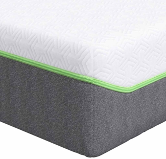 vidaXL Matratze Weiß und Grau 80 x 160 cm Taschenfeder 4106358