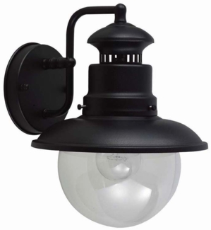 Außenleuchte, Wandlampe, ALU-Guss, Schwarz, H 26,8 cm