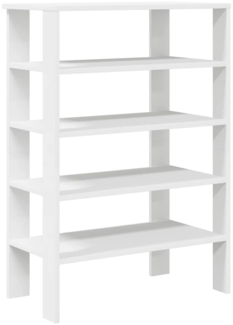 vidaXL Schuhregal Weiß 61x32x87,5 cm Holzwerkstoff 859851