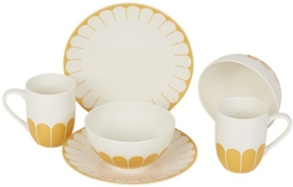 Villeroy & Boch Fleur Soleil Frühstücks-Set für 2 Personen / 6 Teile