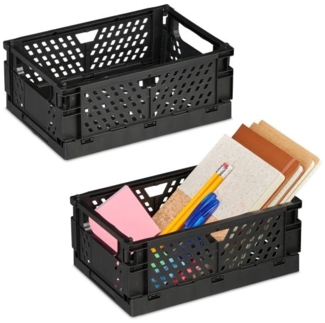 4x Kleine Klappbox, schwarz 10053852