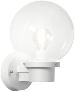 KONSTSMIDE LED Außen-Wandleuchte, LED wechselbar, Warmweiß, Fassadenbeleuchtung, Außenleuchten Wand mit Kugel Lampenschirm H: 29cm