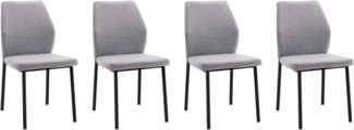 OTTO home Esszimmerstuhl Lumos (Set, 4 St), Webstoff in vielen Farben erhältlich mit stabilem Metalluntergestell