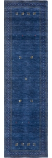 Morgenland Gabbeh Teppich - Loribaft Softy - LuxeWeave - läufer - 300x80 - Blau