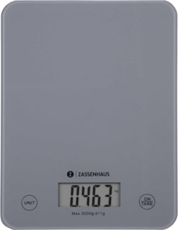 ZASSENHAUS Digitale Küchenwaage BALANCE, cool grey