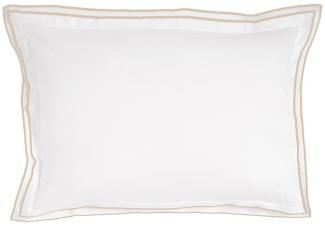 Traumschlaf Uni Kissenbezug White Collection Portofino|40x60 cm| taupe