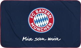 FC Bayern München Sporthandtuch "Mia san mia" - 80x130 cm - marine