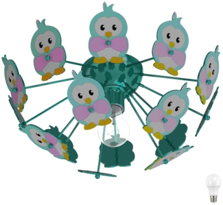 LED Kinderzimmer Deckenbeleuchtung mit Eulen VIKI 2