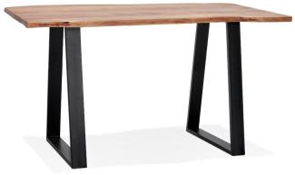 Kokoon Design Stehtisch Mori Bar Table Holz Natur 160 cm Natur - Schwarz - 160 x 104 x 90 cm