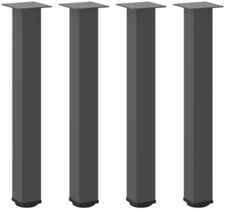 vidaXL Konsolentischbeine 4 Stk. Anthrazit 72-74 cm Stahl 4012470