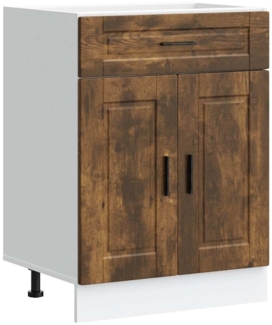 vidaXL Küchenunterschrank Porto Räuchereiche Holzwerkstoff 853972