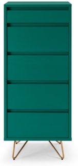 Kommode Metall und MDF  grün