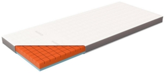 Matratzenauflage eazzzy Premium Cube Topper Matratzentopper 90 x 200 x 9 cm Genius, bei 60° waschbar, Wendetopper, Allergikerfreundlich