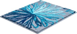 GRUND ART Badematte 50 x 60 cm, Blau/Grau