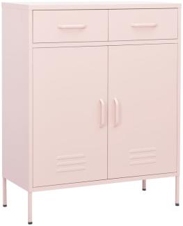 vidaXL Lagerschrank Rosa 80x35x101,5 cm Stahl 336157