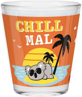 Schnapsglas Shot Stamper Lustiges Motiv Geschenk Sheepworld CHILL 074540