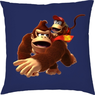Blondie & Brownie Dekokissen Kissen Donkey Diddy Kong Spiele Konsole Super Retro, in vielen Farben