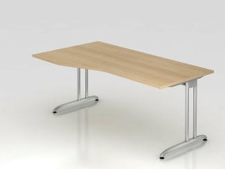 'BS18' Schreibtisch C-Gestell 180x100 / 80cm Eiche