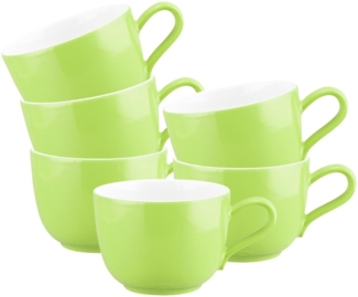 Seltmann Weiden Liberty Pure Colors Kaffeetasse 260 ml 6er Set Lime Green - DS