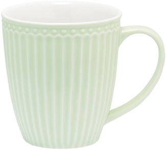 Greengate Becher Alice Becher mit Henkel pale green 0,4 l, Stoneware