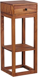Wohnling 'PATAN' Beistelltisch, Holz Massiv Sheesam, 90 x 35 x 35 cm