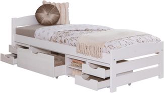 Stauraumbett Seniorenbett "Loni" 90x200 Kiefer massiv