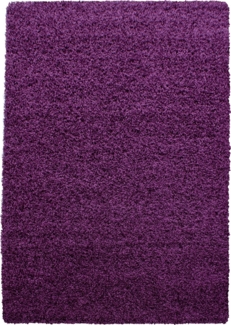 Hochflor Teppich Lux Läufer - 80x150 cm - Lila