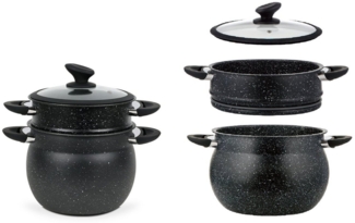 3 tlg. Couscoussiere Kuskus Topfset ca. 9 L Dampfgarer COUSCOUS Ø 24 RL-CP9LM