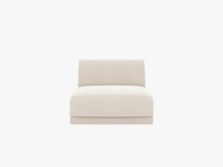 Micadoni Modul Armlos Miley Samtstoff Helles Beige