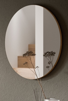 Garderobenspiegel Borga in Eiche rund 70 cm