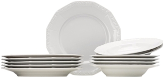 Rosenthal Geschirr-Set Maria Weiss Set 12tlg, Porzellan