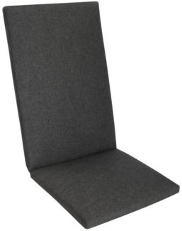 Herlag Hochlehnerauflage Sunny, (1 St), 123x50x4cm Gartenmöbelauflage Wetterfest Waschbar Anthrazit 1 Polster