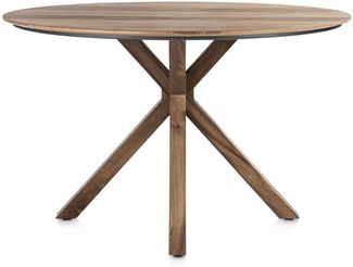 TRAPANI Esstisch braun Mango Furnier 150cm x 120cm x 92cm